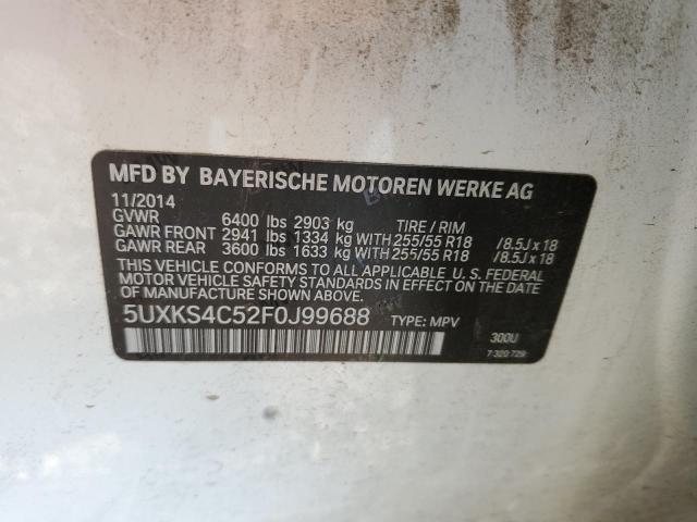 2015 BMW X5 XDRIVE3 5UXKS4C52F0J99688