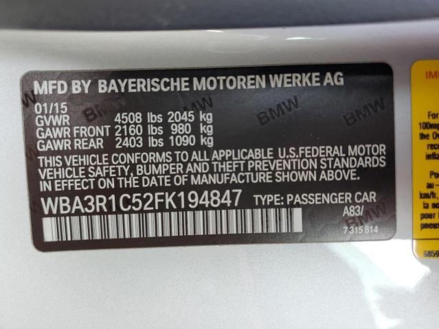 VIN WBA3R1C52FK194847 2015 BMW 4 SERIES no.12