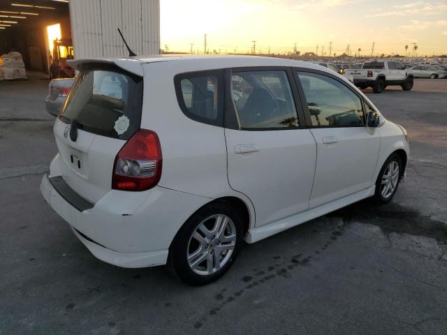 HONDA FIT S 2007 white hatchbac gas JHMGD38627S039280 photo #4