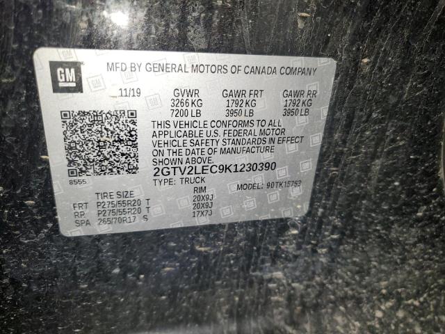 2019 GMC SIERRA LIM - 2GTV2LEC9K1230390