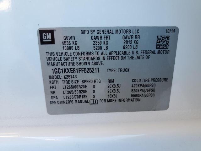 2015 CHEVROLET SILVERADO - 1GC1KXE81FF525211