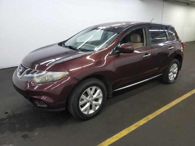 NISSAN MURANO S 2014 burgundy 4dr spor gas JN8AZ1MU0EW417740 photo #3