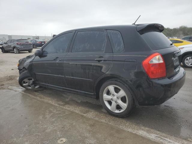 KIA SPECTRA5 5 2008 black hatchbac gas KNAFE161185015930 photo #3