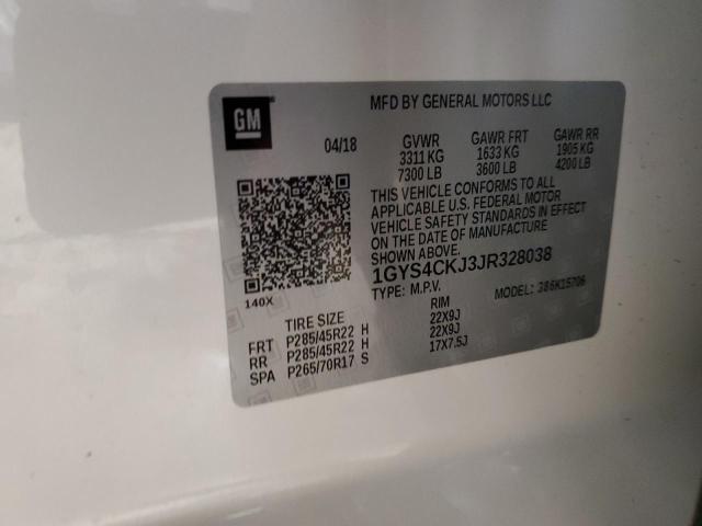 2018 CADILLAC ESCALADE P 1GYS4CKJ3JR328038