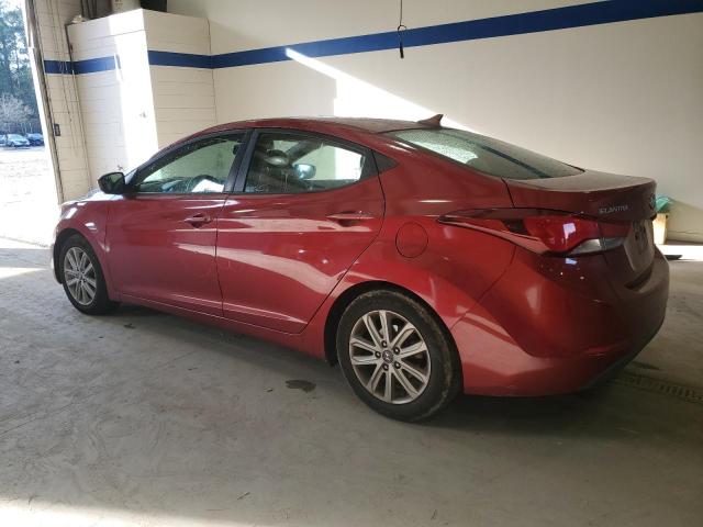 HYUNDAI ELANTRA SE 2016 red  gas 5NPDH4AE1GH657124 photo #3