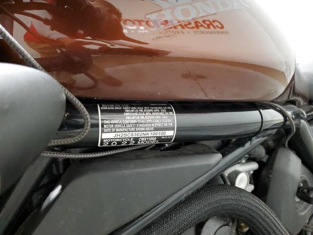 2022 HONDA CMX1100 A JH2SC8302NK100100