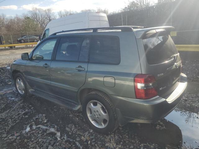 TOYOTA HIGHLANDER 2005 green  gas JTEEP21A450090812 photo #3