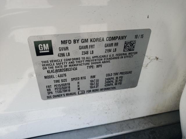 2016 BUICK ENCORE CON - KL4CJBSB2GB537434