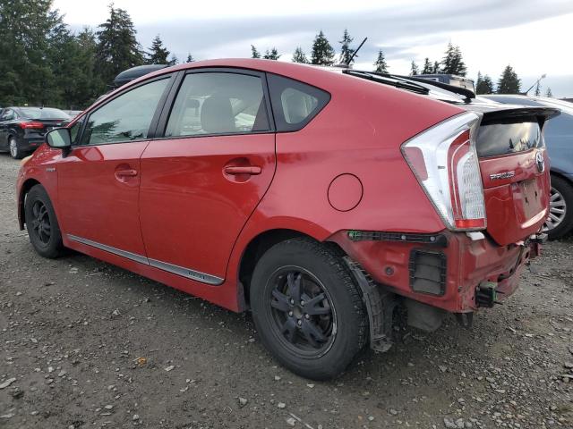 TOYOTA PRIUS 2012 red  hybrid engine JTDKN3DUXC1595804 photo #3