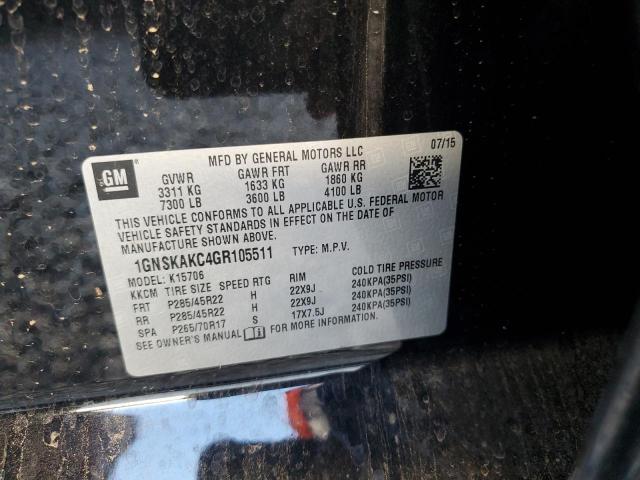 2016 CHEVROLET TAHOE K150 - 1GNSKAKC4GR105511