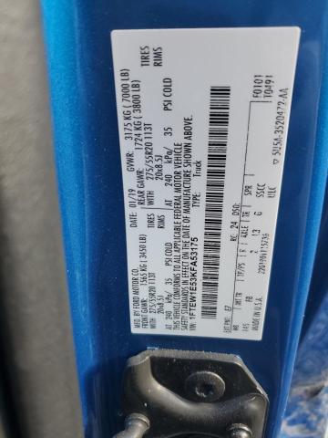 2019 FORD F150 SUPER - 1FTEW1E53KFA53175