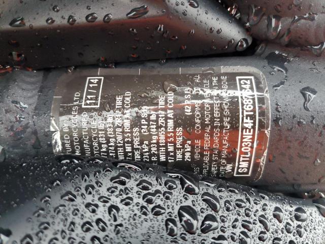 2015 TRIUMPH MOTORCYCLE STREET TRI SMTL03NE4FT687642