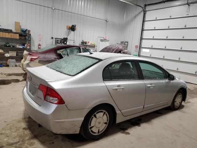 HONDA CIVIC HYBR 2009 silver sedan 4d hybrid engine JHMFA36299S016148 photo #4