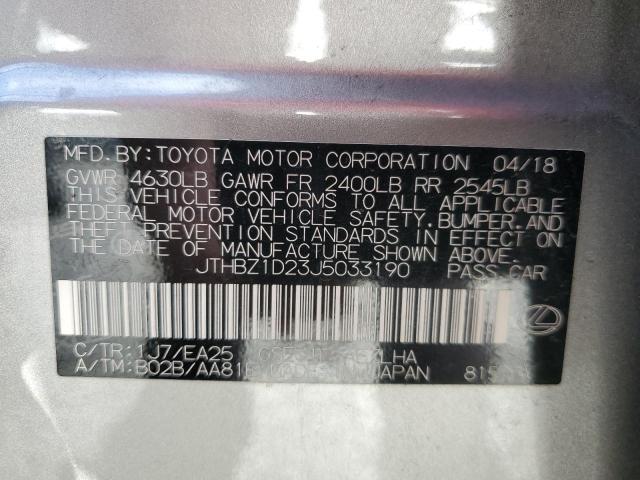 2018 LEXUS IS 350 - JTHBZ1D23J5033190