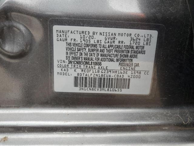 VIN 3N1CN8EV3ML810655 2021 NISSAN VERSA no.12