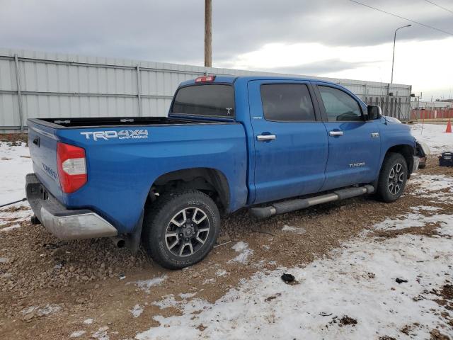 TOYOTA TUNDRA CRE 2017 blue  flexible fuel 5TFHW5F1XHX615236 photo #4