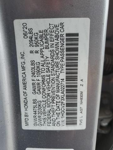 2020 HONDA ACCORD SPO - 1HGCV2F3XLA022714