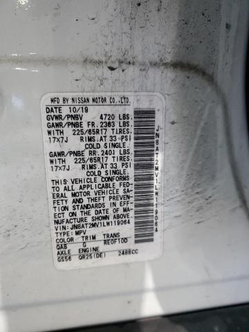2020 NISSAN ROGUE S - JN8AT2MV1LW119064