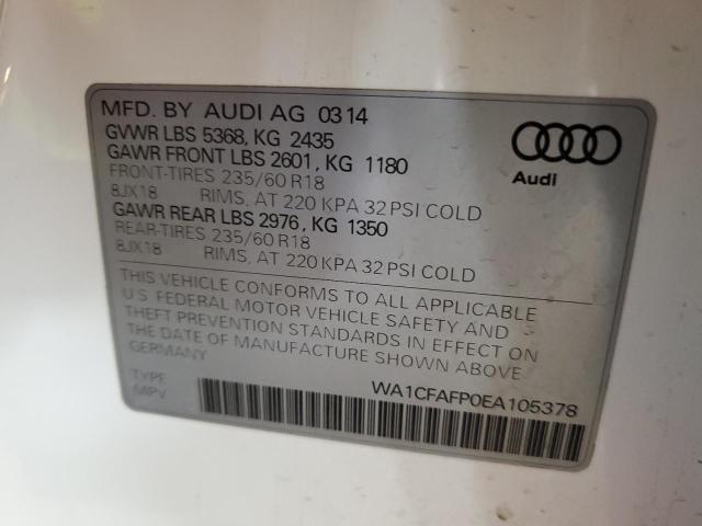 VIN WA1CFAFP0EA105378 2014 AUDI Q5 no.13