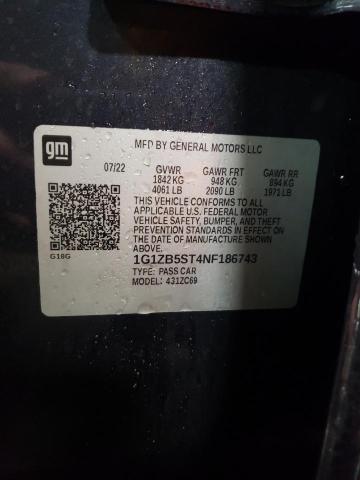 2022 CHEVROLET MALIBU LS - 1G1ZB5ST4NF186743