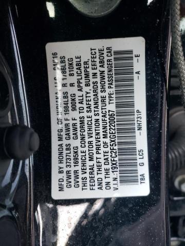 2016 HONDA CIVIC LX - 19XFC2F5XGE220067