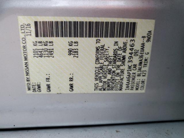 2017 NISSAN MAXIMA 3.5 - 1N4AA6AP1HC394463