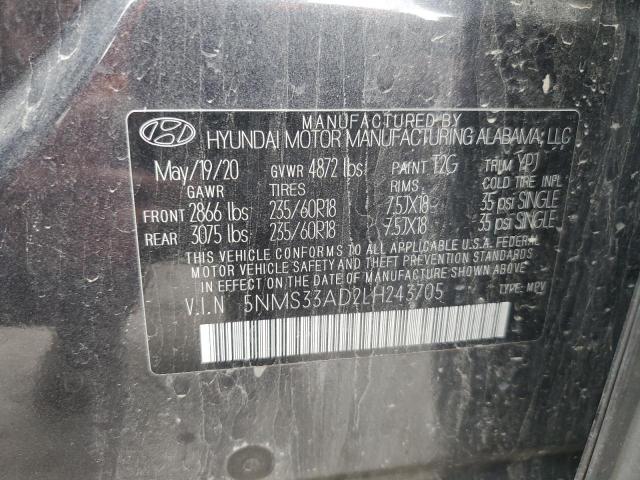 2020 HYUNDAI SANTA FE S - 5NMS33AD2LH243705