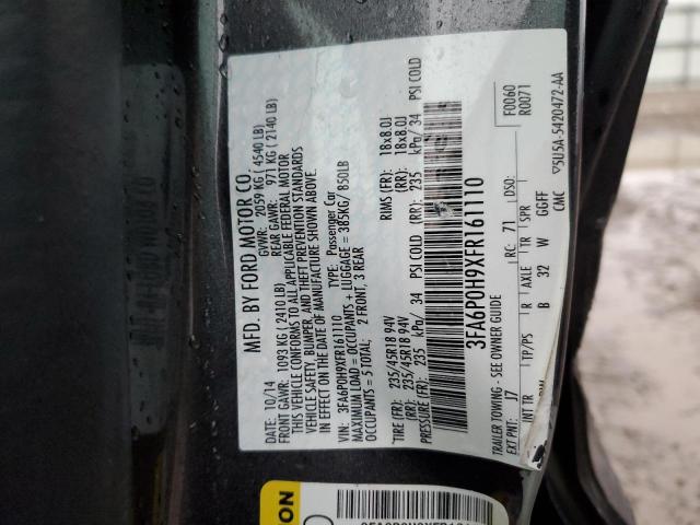 2015 FORD FUSION SE - 3FA6P0H9XFR161110