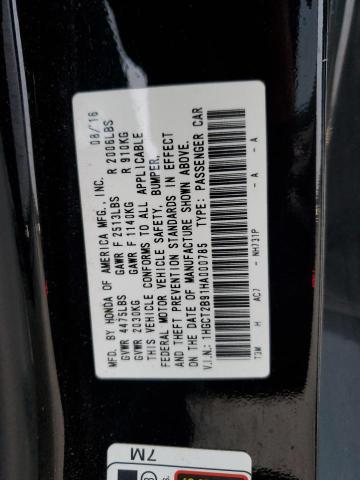 2017 HONDA ACCORD EXL - 1HGCT2B91HA000785