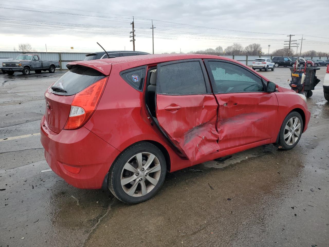 Lot #3033286844 2013 HYUNDAI ACCENT GLS