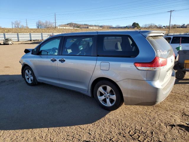 TOYOTA SIENNA 2011 silver  gas 5TDZK3DC9BS052301 photo #3