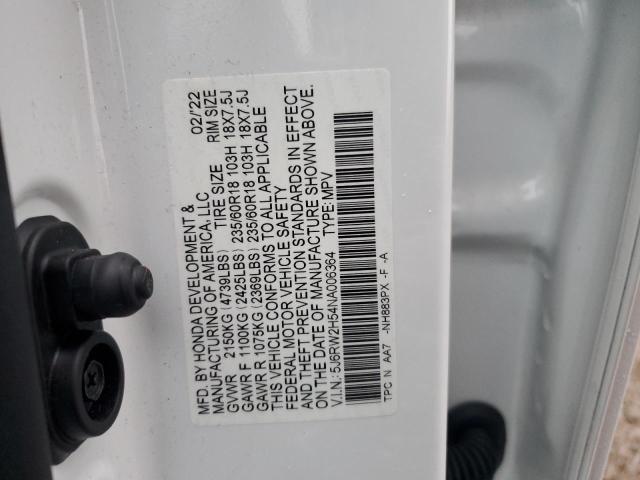 2022 HONDA CR-V EX - 5J6RW2H54NA006364