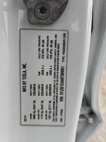 2019 TESLA MODEL 3 - 5YJ3E1EA4KF309951