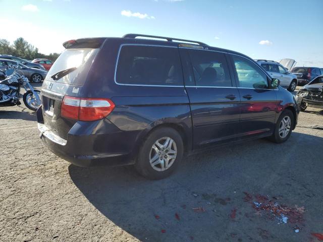 HONDA ODYSSEY EX 2007 blue sports v gas 5FNRL38417B081366 photo #4