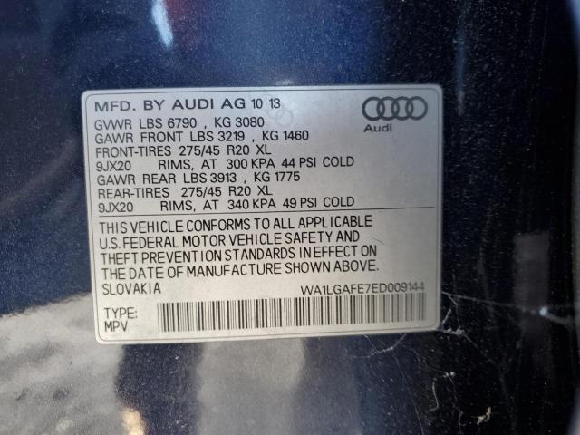 VIN WA1LGAFE7ED009144 2014 AUDI Q7 no.13