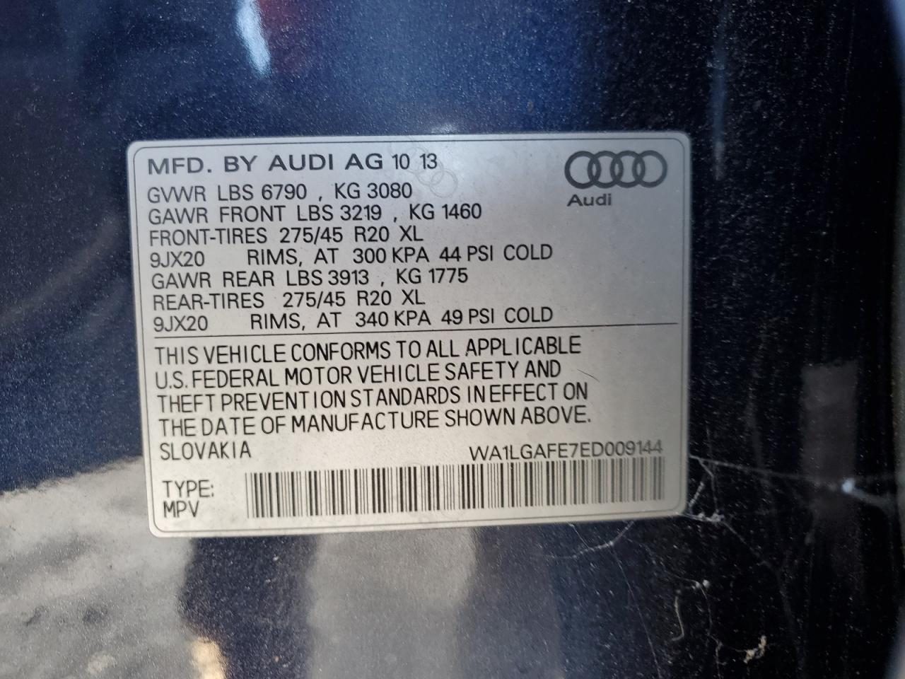 Lot #3033164240 2014 AUDI Q7 PREMIUM