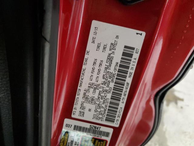 2016 TOYOTA TACOMA ACC - 5TFSZ5AN0GX013273