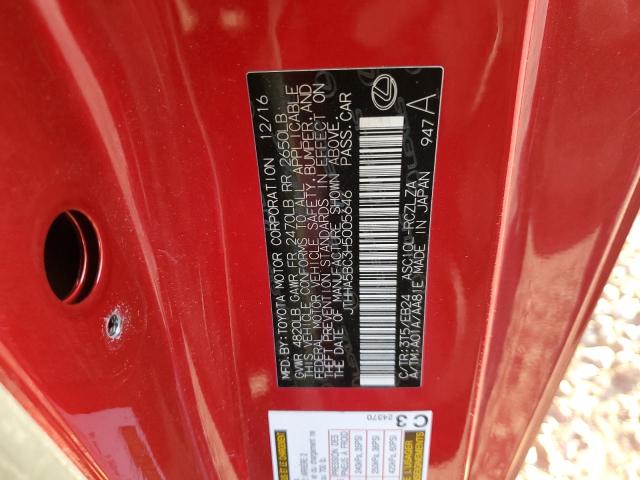 2017 LEXUS RC 200T - JTHHA5BC3H5005646