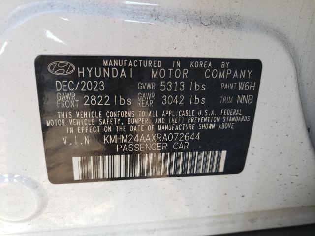 2024 HYUNDAI IONIQ 6 SE - KMHM24AAXRA072644