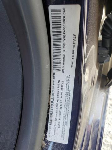 2017 MASERATI QUATTROPOR ZAM56RRL3H1216562