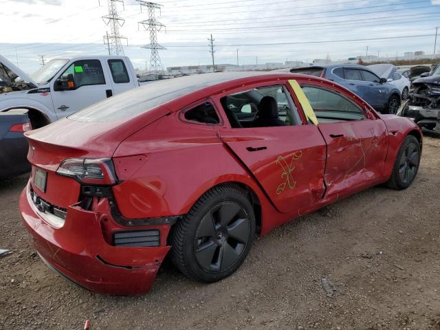 TESLA MODEL 3 2021 red  electric 5YJ3E1EB3MF035590 photo #4