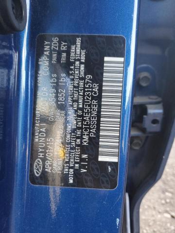 2015 HYUNDAI ACCENT GS KMHCT5AE5FU231579