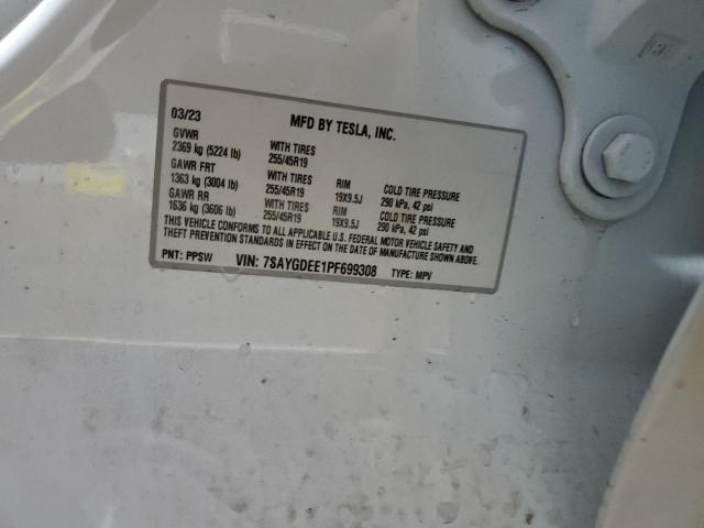 2023 TESLA MODEL Y - 7SAYGDEE1PF699308