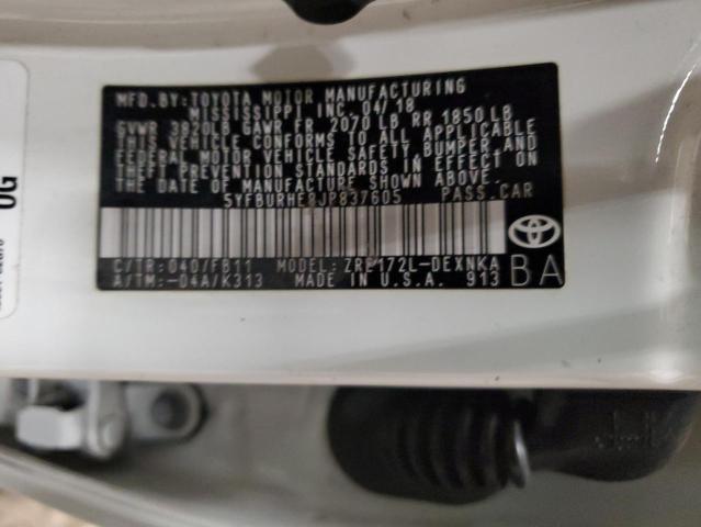 2018 TOYOTA COROLLA L - 5YFBURHE8JP837605
