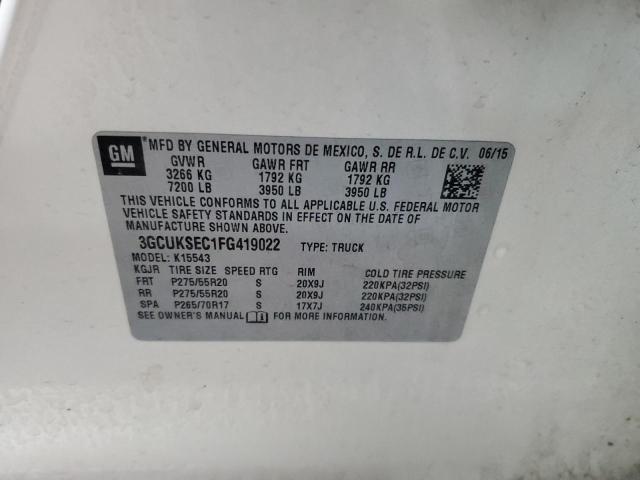 2015 CHEVROLET SILVERADO - 3GCUKSEC1FG419022