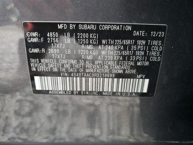 2024 SUBARU OUTBACK 4S4BTAAC9R3218699