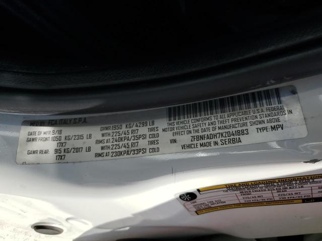 2019 FIAT 500L TREKK ZFBNFADH7KZ041883