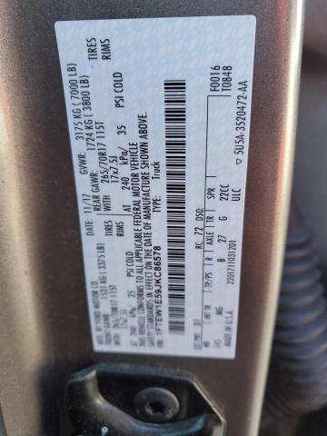 2018 FORD F150 SUPER - 1FTEW1E59JKC86578