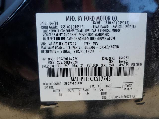 2018 FORD ECOSPORT S - MAJ3P1TEXJC217745