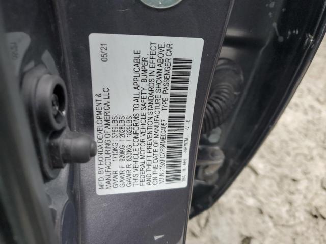 2021 HONDA CIVIC SPOR - 19XFC2F84ME004057